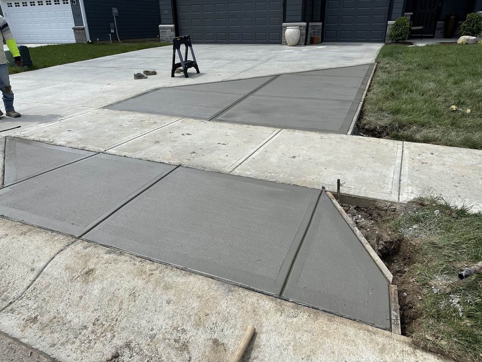 concrete job done Homerix Inc Westfield Indiana