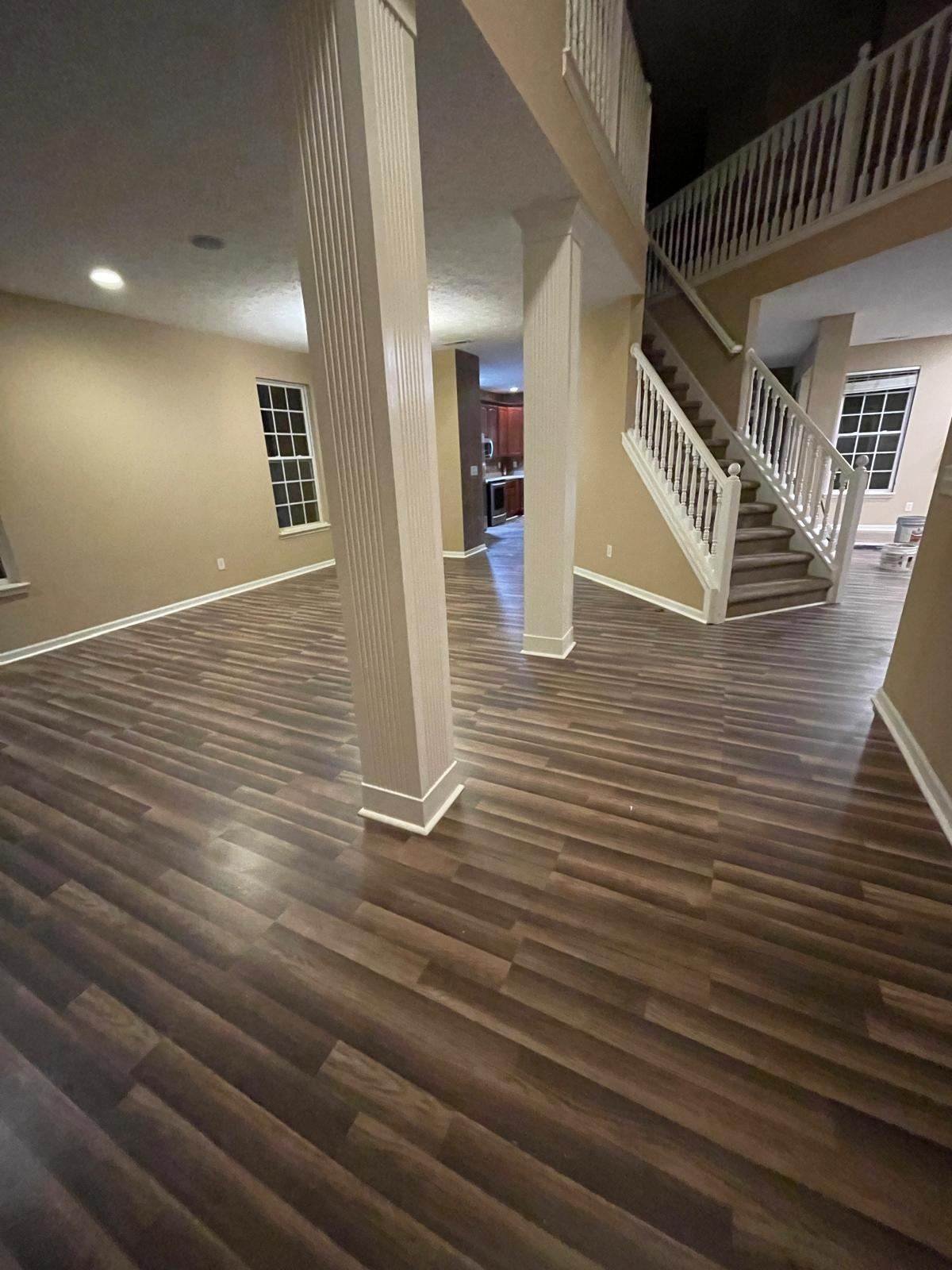 flooring job done Homerix Inc Westfield Indiana