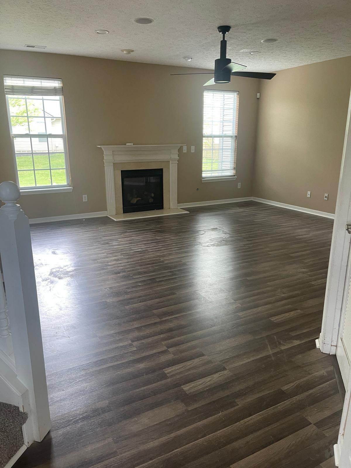 flooring job livingroom Homerix Inc Westfield Indiana
