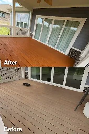 Deck build before and after Westfield Indiana — Homerix Inc